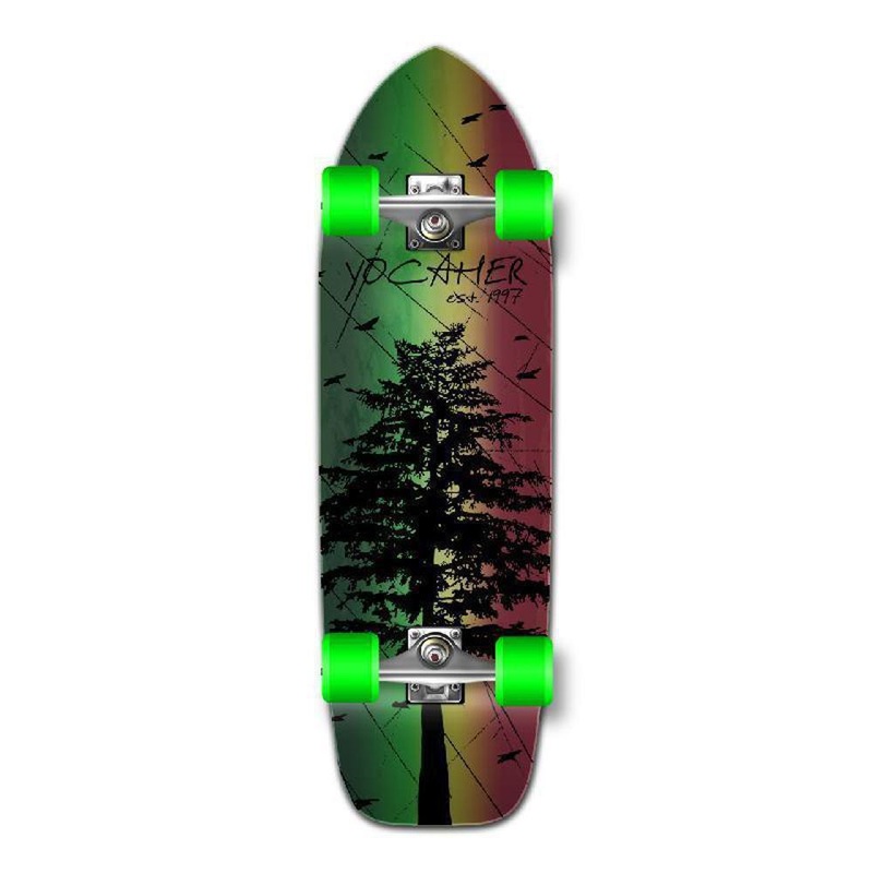 Punked Old School Longboard Complete – In the Pines Rasta Complete