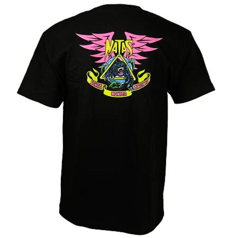 Santa Monica Airlines Natas Panther T Shirt Black Extra Extra Large