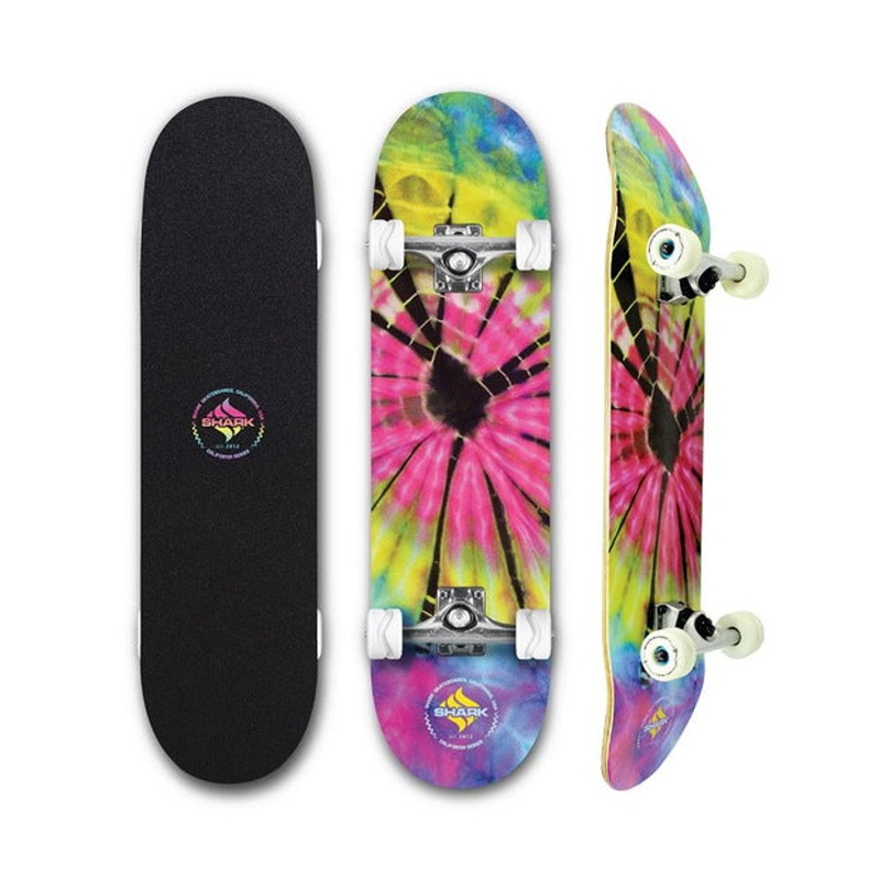 Shark Wheel Tie Dye Street 8.125″ Skateboard Complete