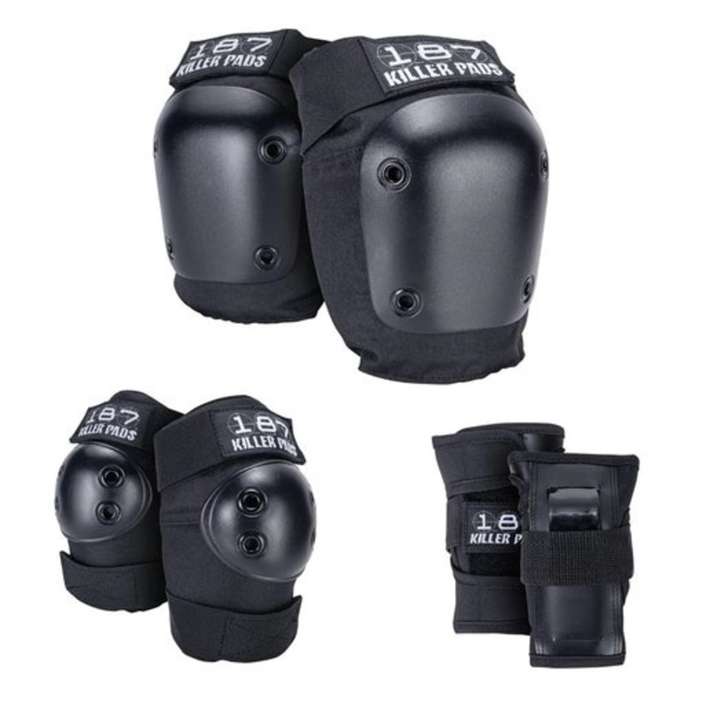 187 Killer Pads – Adult & Jr Six Pack – Black JR