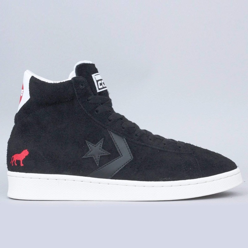 Converse X Hopps Pro Leather Mid Shoes Black / White / Egret UK7