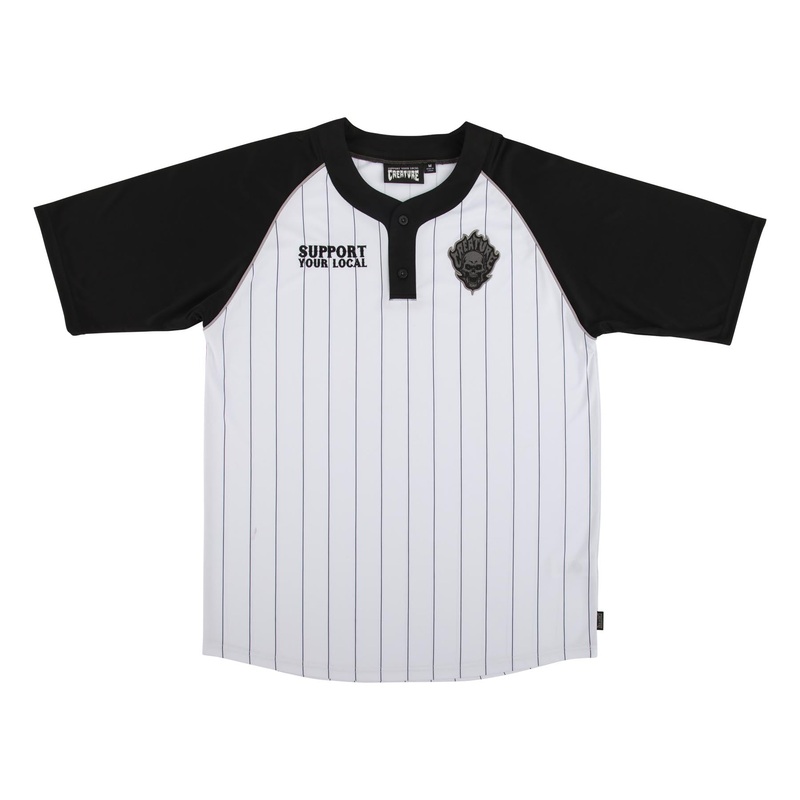 Creature Fiend Work S/S Baseball Jersey Small Black