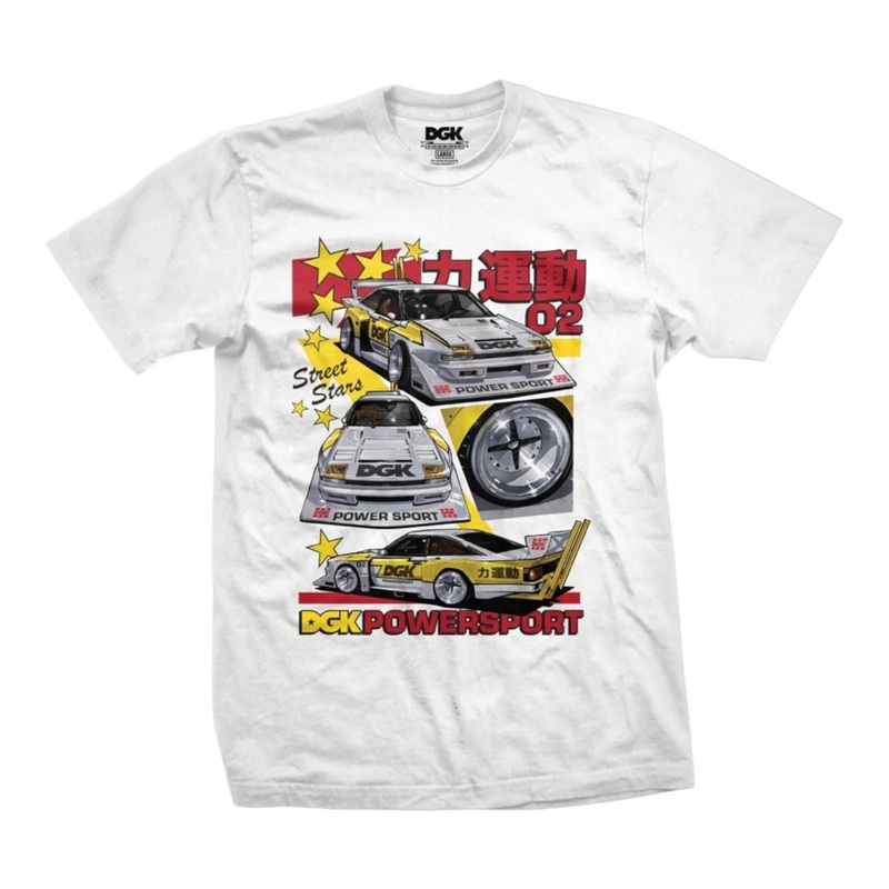DGK POWERSPORT T-SHIRT WHITE S