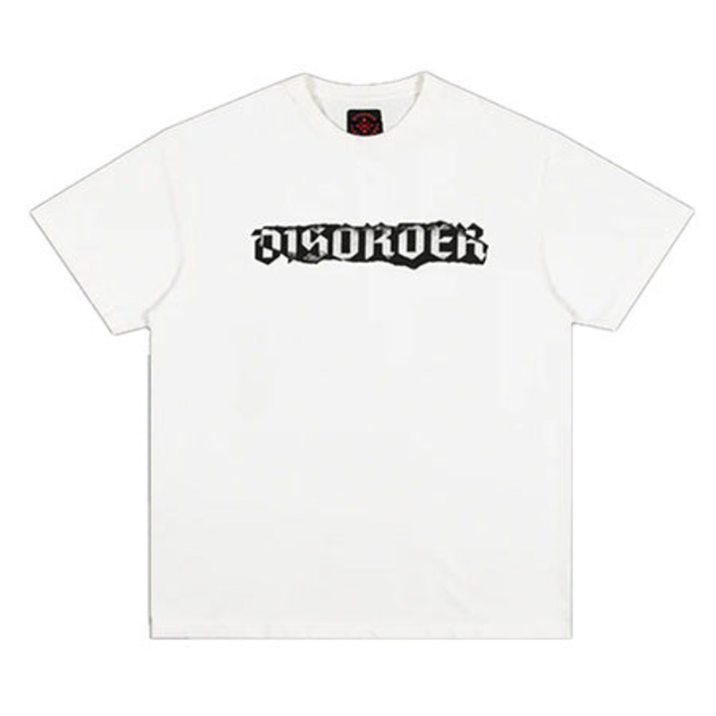Disorder Skateboards Ripped T Shirt Vintage White Small