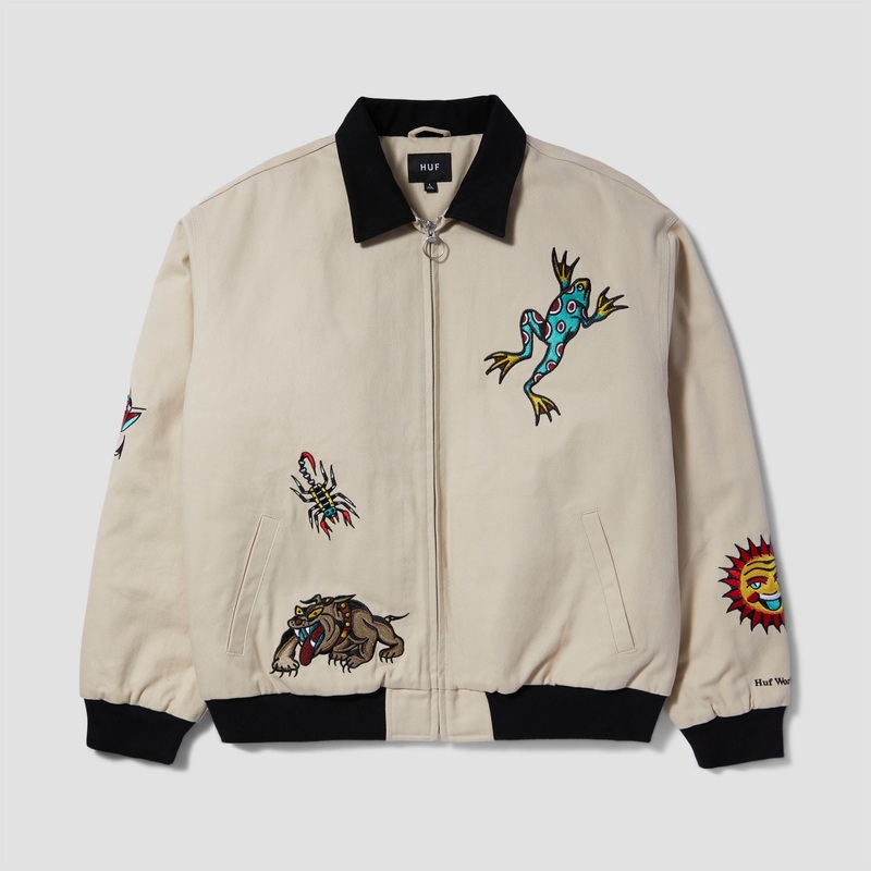 HUF Bledsoe Work Jacket Natural Small