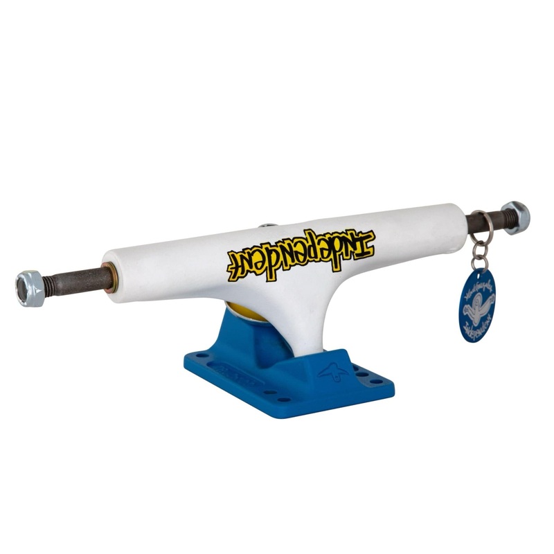 INDEPENDENT STAGE 4 MARK GONZALES FLAT WHITE BLUE TRUCKS 146 (8.37)