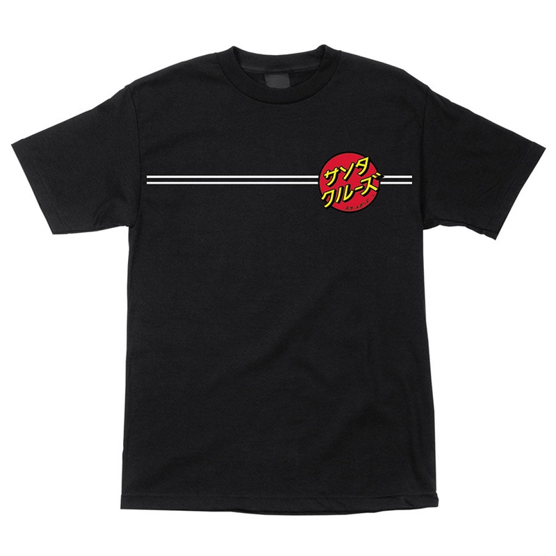 Japanese Dot Santa Cruz Mens T-Shirt Black S