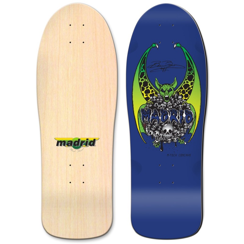 Madrid Beau Brown Bat 10.25″ Blue Skateboard Deck