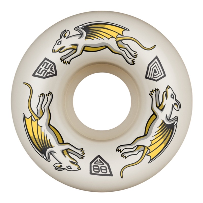 Powell Peralta Dragon Formula Nano Rats Skateboard Wheels 52mm x 34mm 88A 52mm