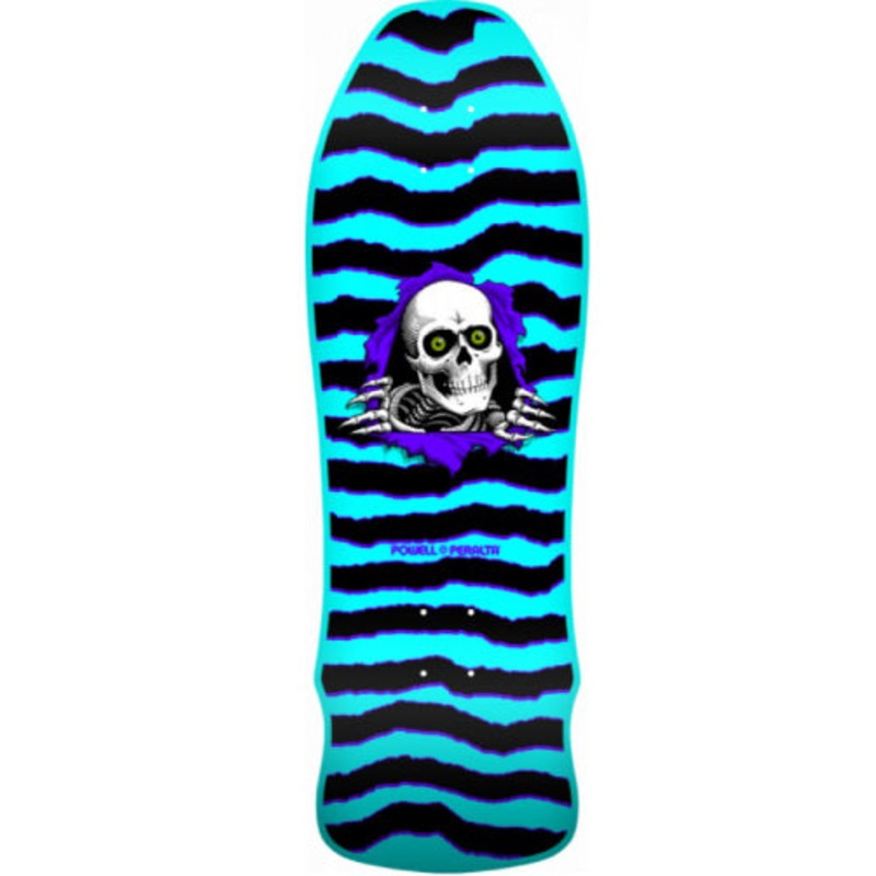 Powell Peralta GeeGah Ripper Aqua Reissue Skateboard Deck 9.75″ 9.75″