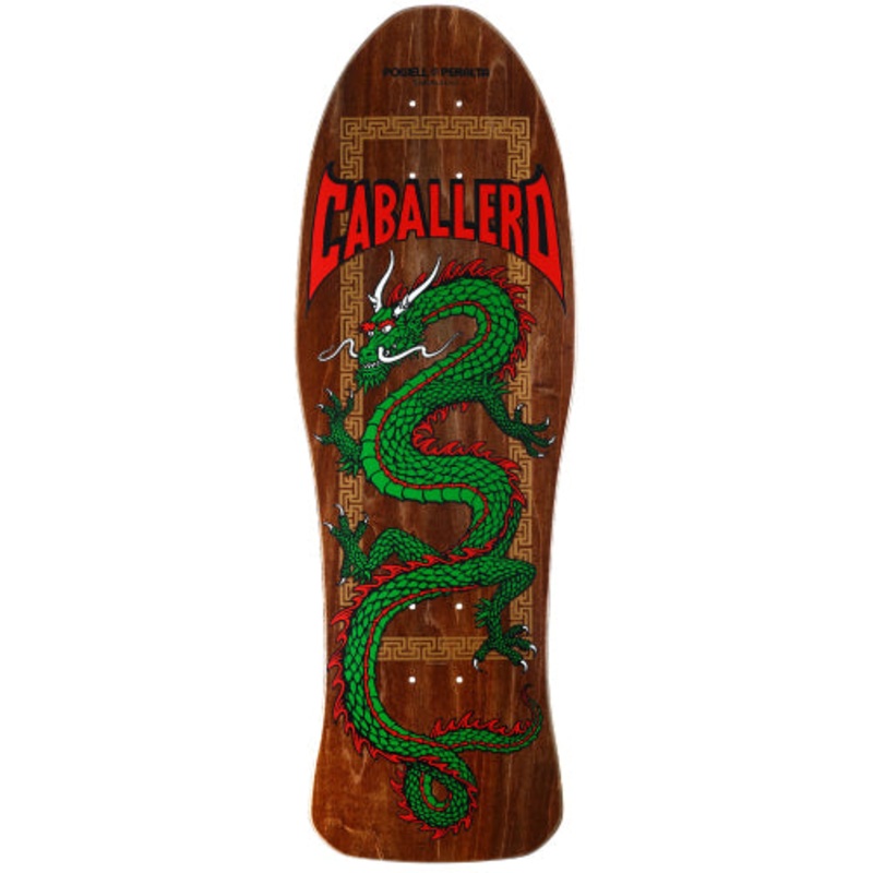 Powell Peralta Steve Caballero Chinese Dragon Brown Stain Reissue Skateboard Deck 10″ 10.0″