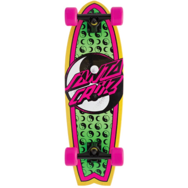 Santa Cruz Yin Yang Dot Shark Cruiser Complete 27.7″ 27.7″