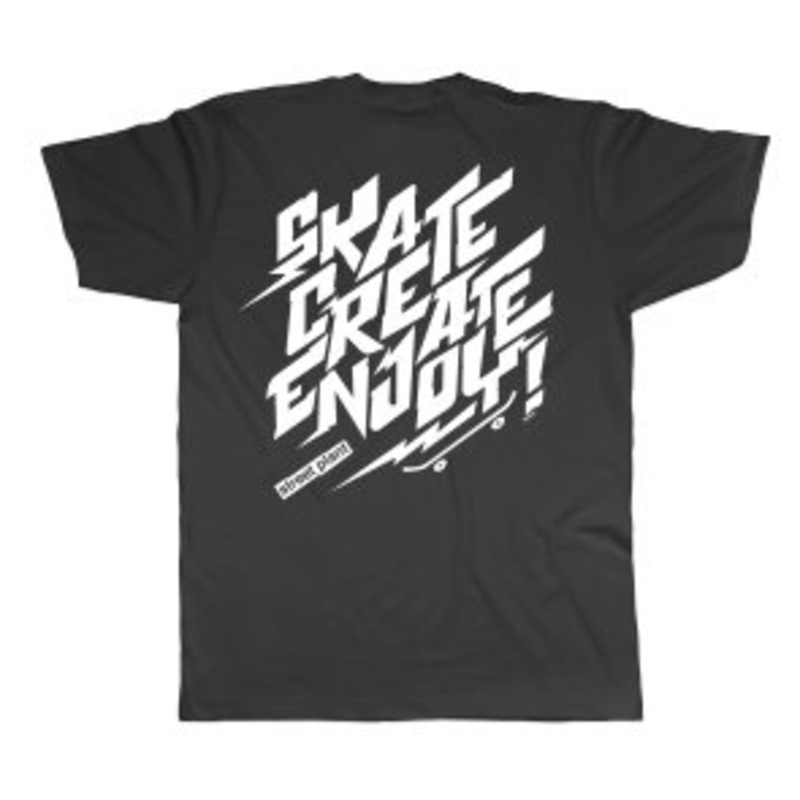 STREET PLANT “SKATE CREATE ENJOY” T-SHIRT Small