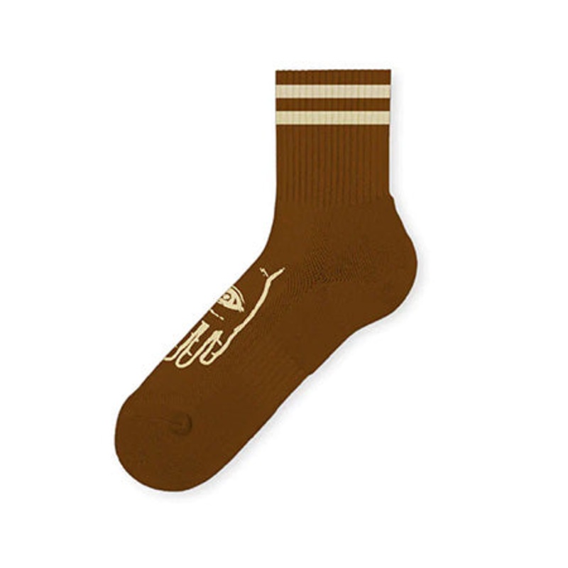 Theories Mystic Half Crew Socks Rust One size fits all