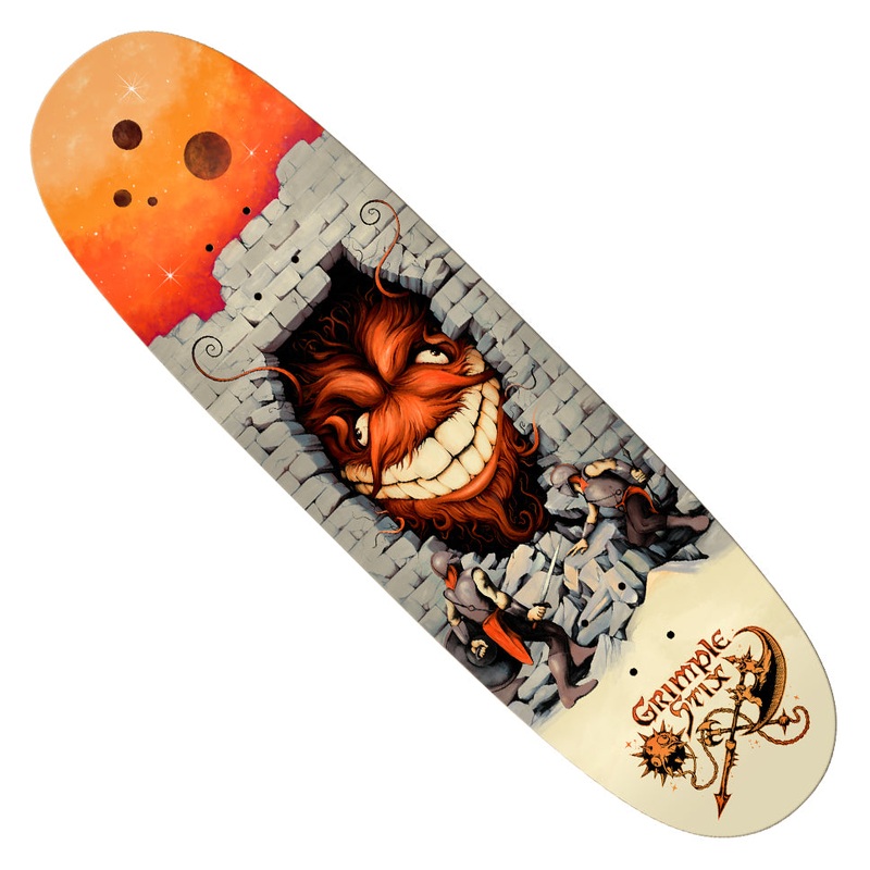 Anti-Hero Grimple Stix Barbarian Shaped Deck Multicolor 8.75 x 31.5 WB:14.25