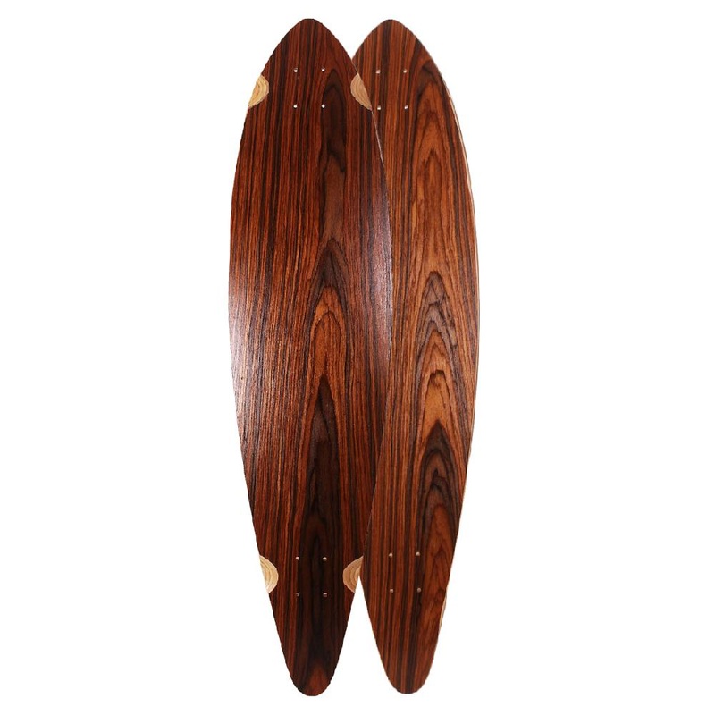 Blank Pintail 40″ Special Wood Cherry Longboard Deck Cherry Wood