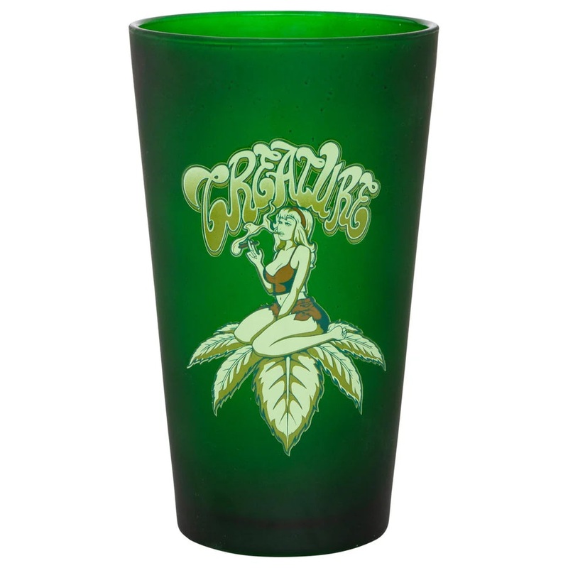 Creature Skateboards Top Shelf 16 oz Pint Glass Green 16 oz.