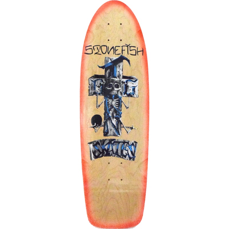 Dogtown Skateboards Stonefish 70’s Natural / Orange Fade Skateboard Deck