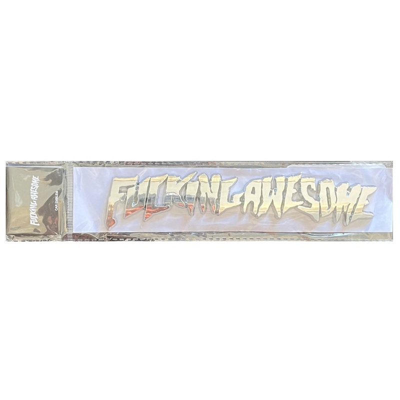 Fucking Awesome Stamp Logo Car Emblem Chrome 8″