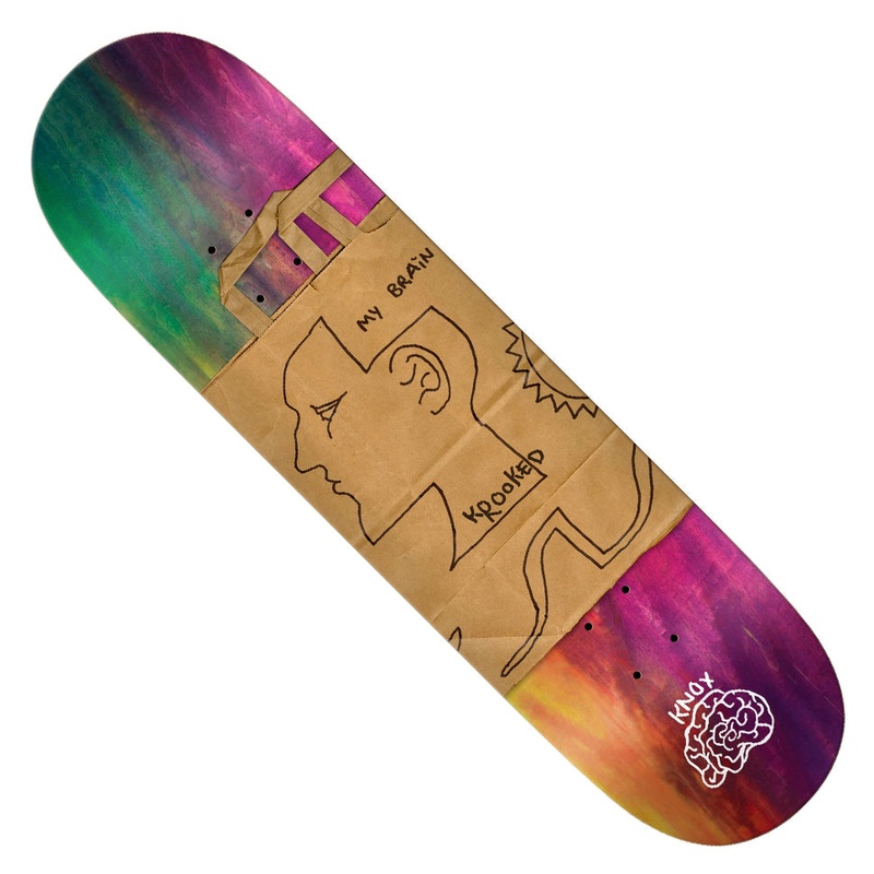 Krooked Tom Knox Tom’s Brain Deck Tie-dye 8.5 x 31.8 WB:14.25