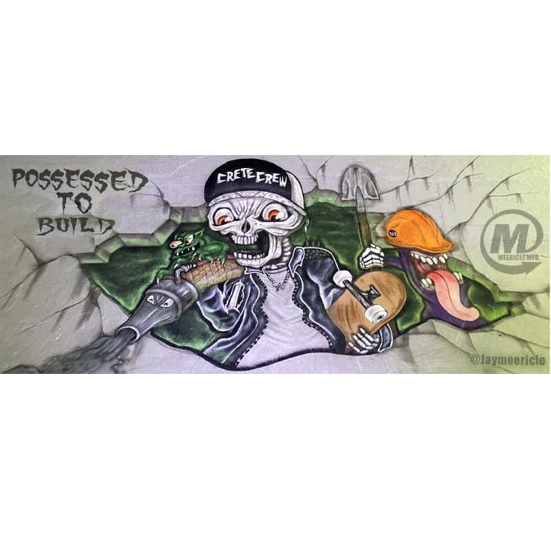 Meericle MFG “Crete Crew Possessed to Build” Sticker Sm