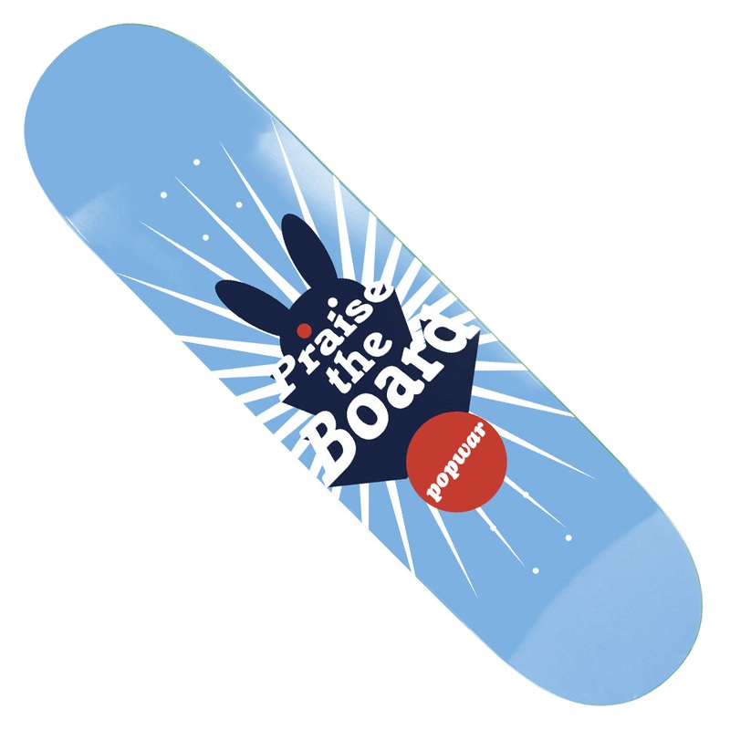 Popwar Praise The Boards Deck Light Blue 8.25 x 32.1 WB:14.25