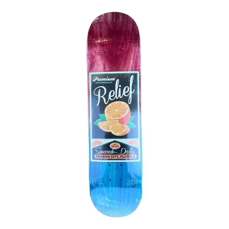 RELIEF ORANGE SLICE DECK ASSORTED FADE STAINS 7.75