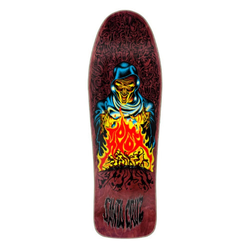 Santa Cruz Knox Firepit Shaped Skateboard Deck 10.0″ 10.0″