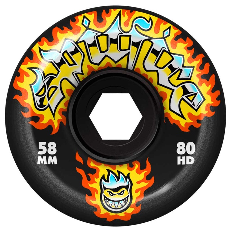 Spitfire Wheels 80HD Conical Full 58mm80A Chrome Venom Black