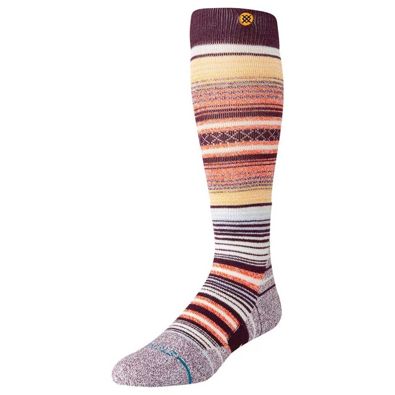 Stance Curren Medium Performance Wool Snow OTC Socks Small Navy
