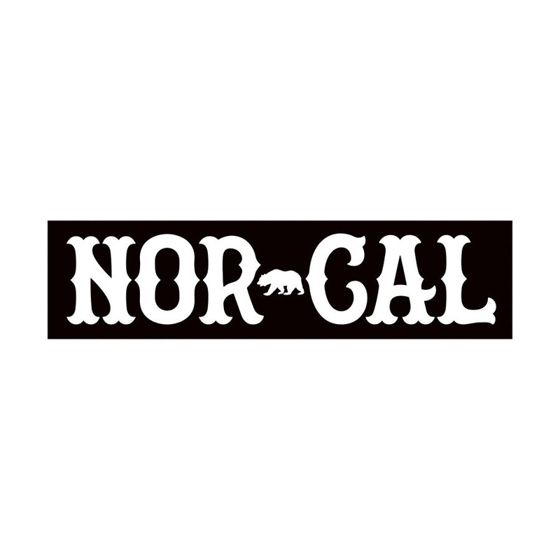 True North 6in Nor Cal Stickers (25 Pack) Black 6 in