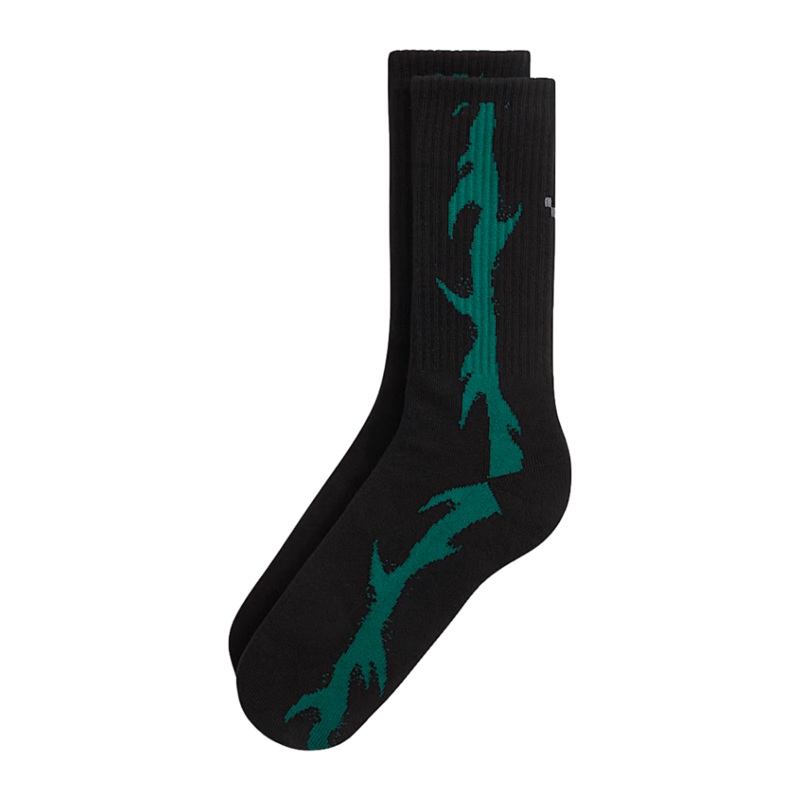Vans Thorn Crew Crew Socks Rain Forest 9.5-13
