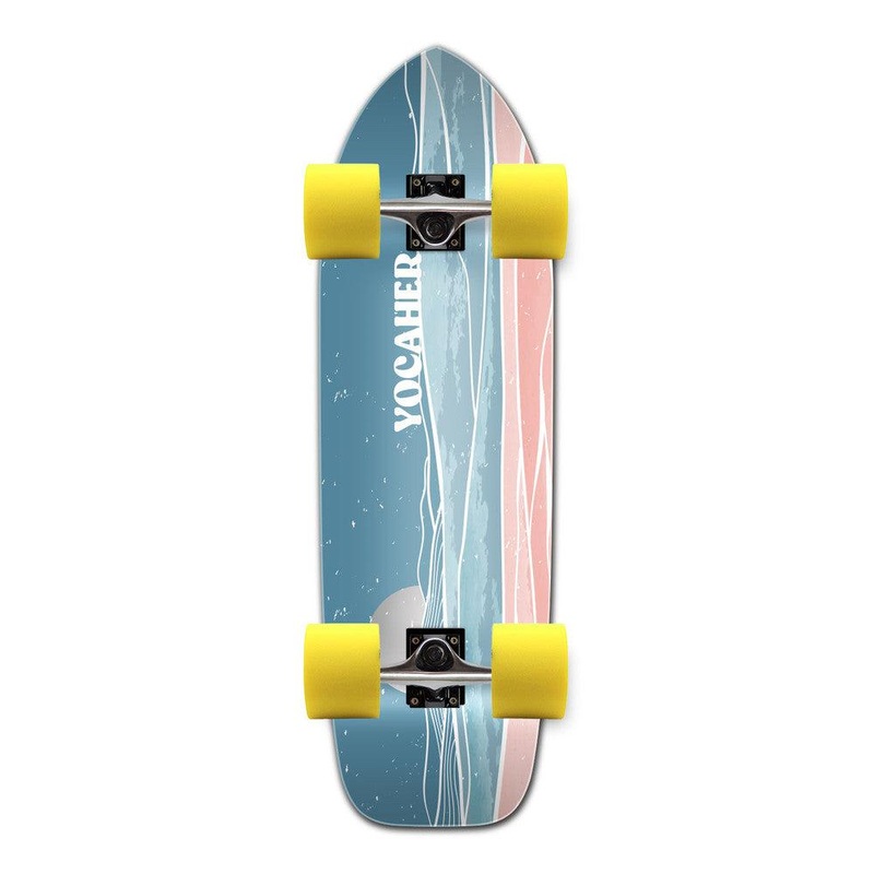 Yocaher Horizon Night 33″ Old School Longboard Complete