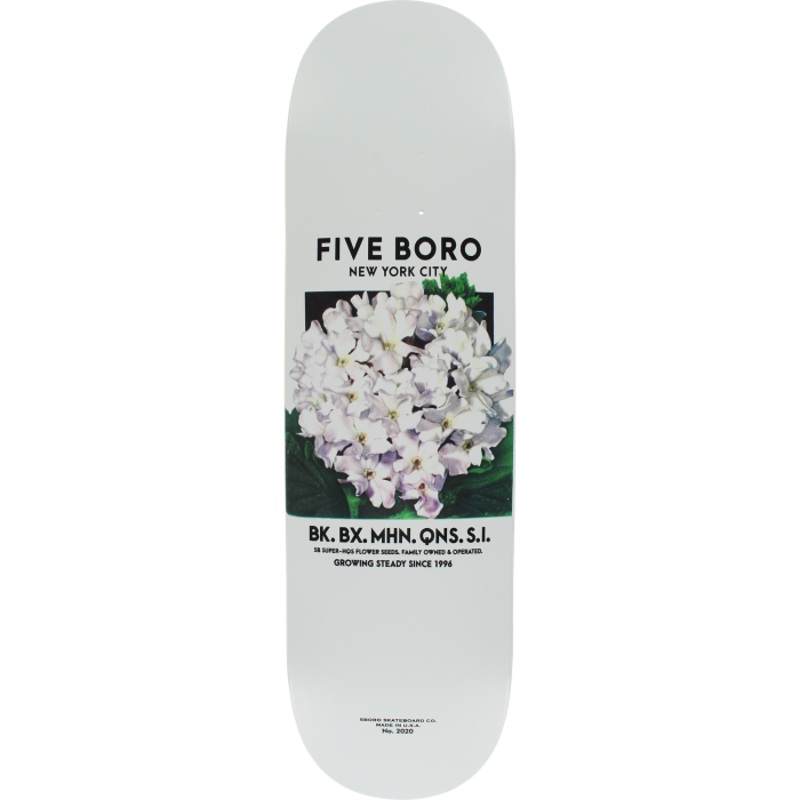 5BORO FLOWER SEED DECK-8.5 WHITE/WHT