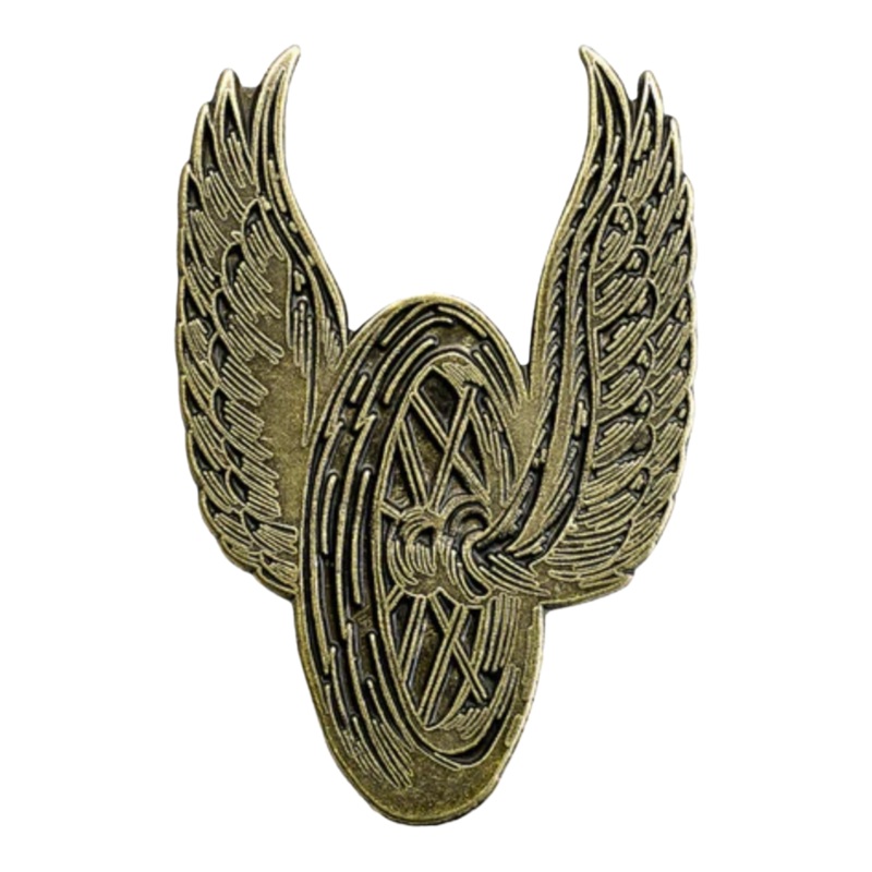 Biltwell Enamel Pin – Winged Wheel Brass