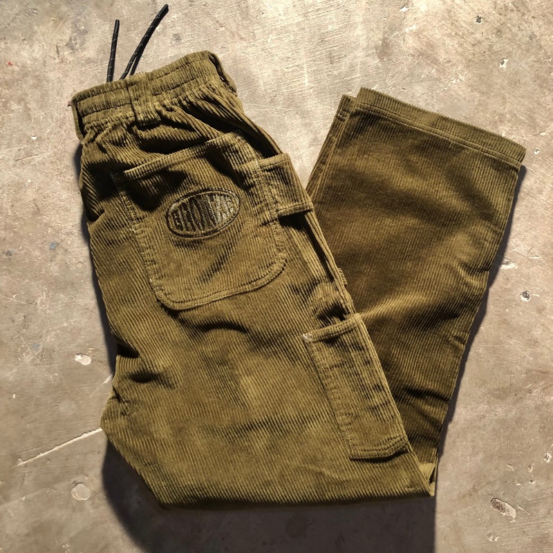 Bronze 56K – Corduroy Relaxed Karpenter Pants – Olive Medium