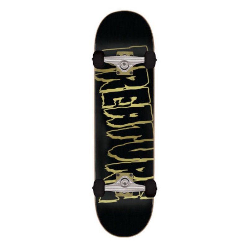 Creature Logo Outline Complete Skateboard Black Gold 8.25″ 8.25″