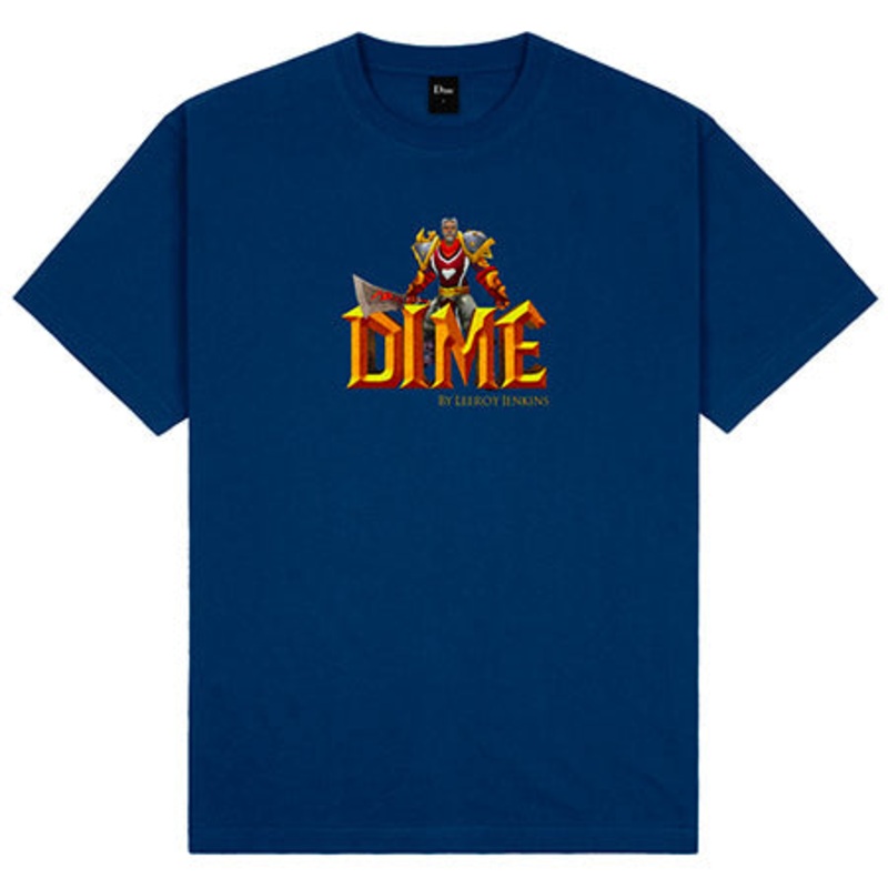 Dime Dime By Leeroy Jenkins T Shirt Navy Extra Large
