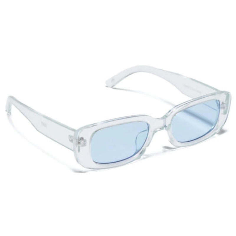 Glassy Darby Polarized Sunglasses Transparent Ice/Blue