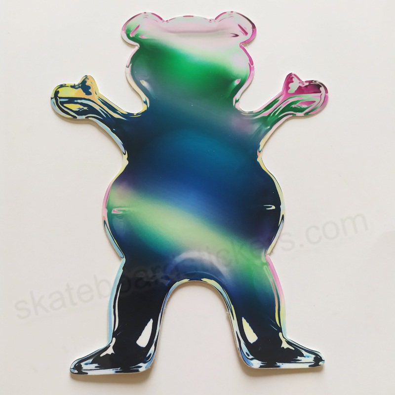 Grizzly Griptape Skateboard Sticker – XL Bear – 12.5cm high approx