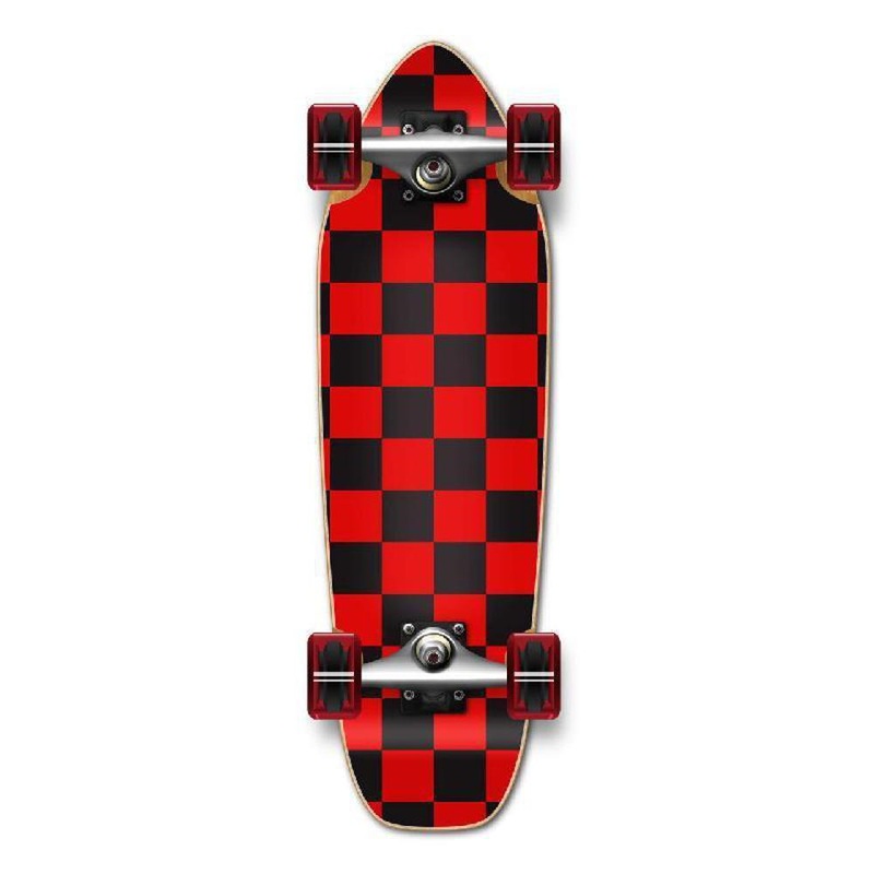 Punked Mini Cruiser Complete – Checker Red Complete