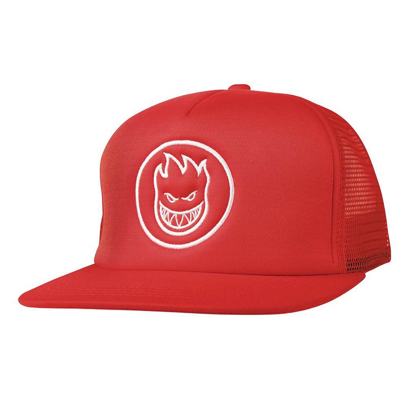 Spitfire Bighead Circle Trucker Cap – Red / White