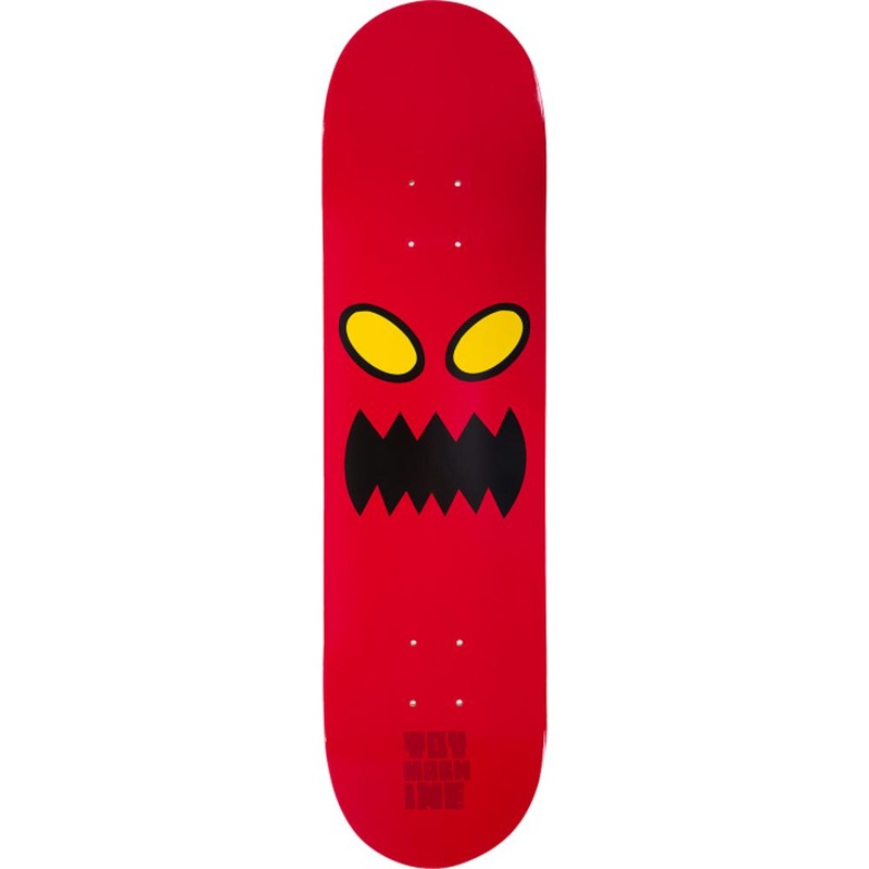 Toy Machine Monster Face 8.0″ Red Skateboard Deck