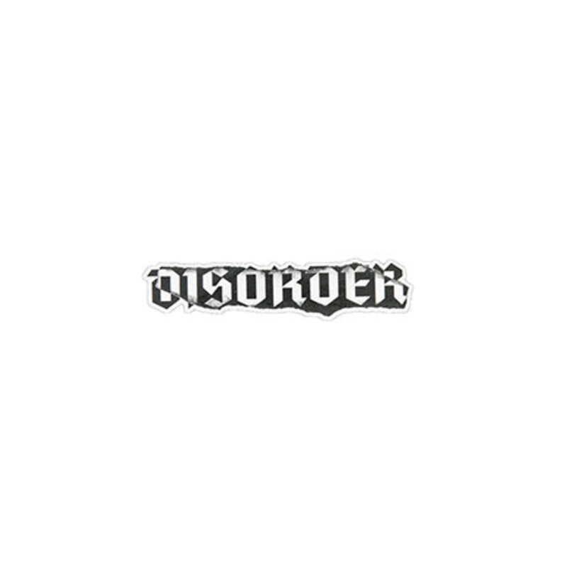 Disorder Skateboards Torn Sticker Black One size fits all