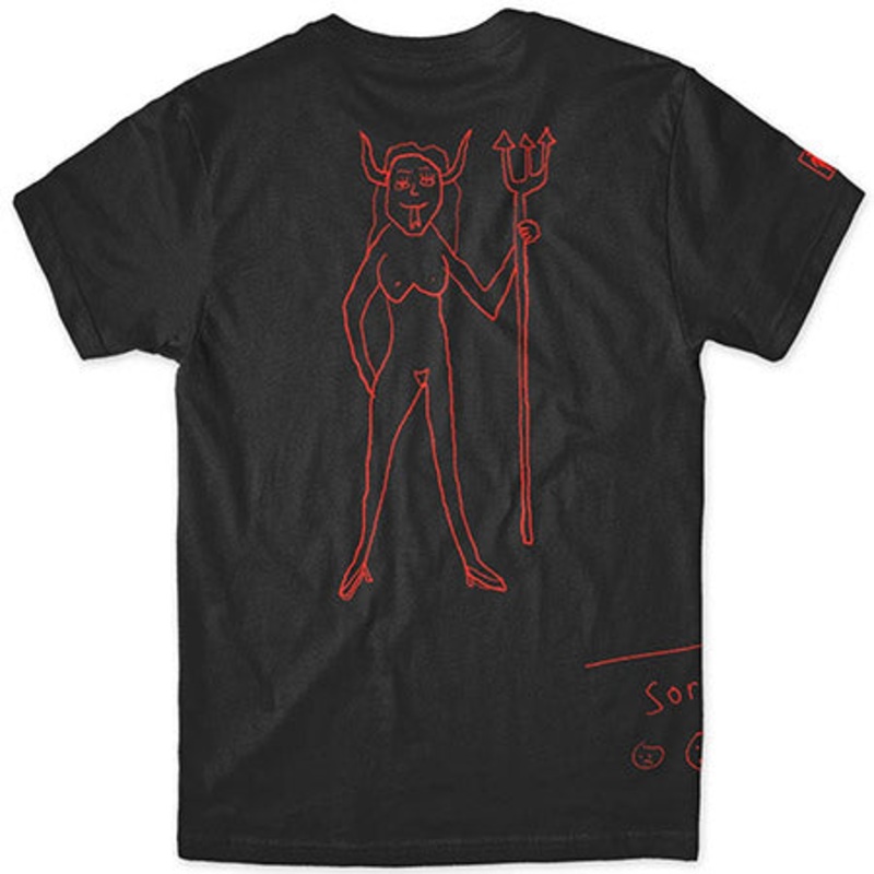 Girl Devil T Shirt Black Medium