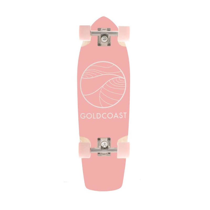 GoldCoast Classic Pink 28″ Cruiser Longboard Complete