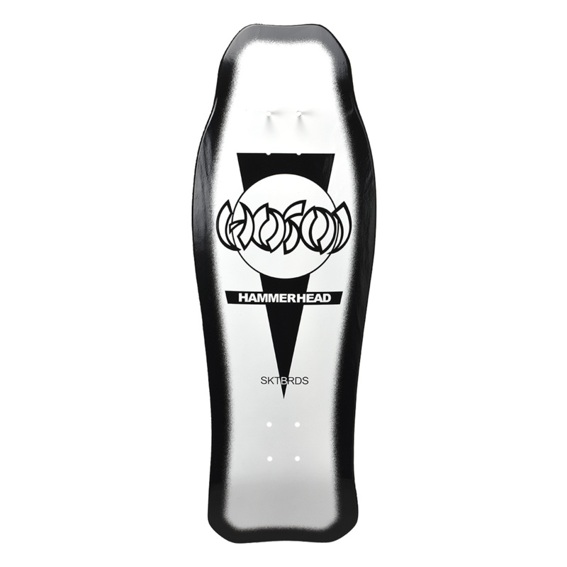 Hosoi Hammerhead Double Kick Sunburst 10.25″ Skateboard Deck White/Black