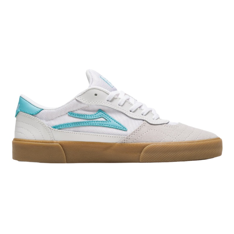 Lakai Cambridge White Teal Suede 7 White