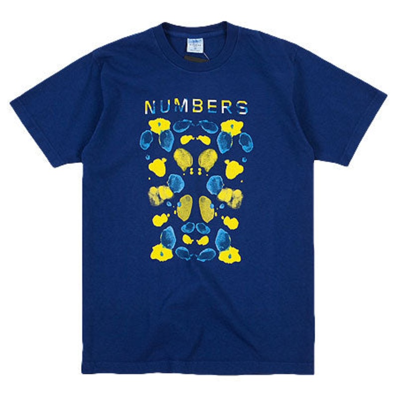 Numbers Edition Watercolor Wordmark T Shirt Lapis Blue Extra Large