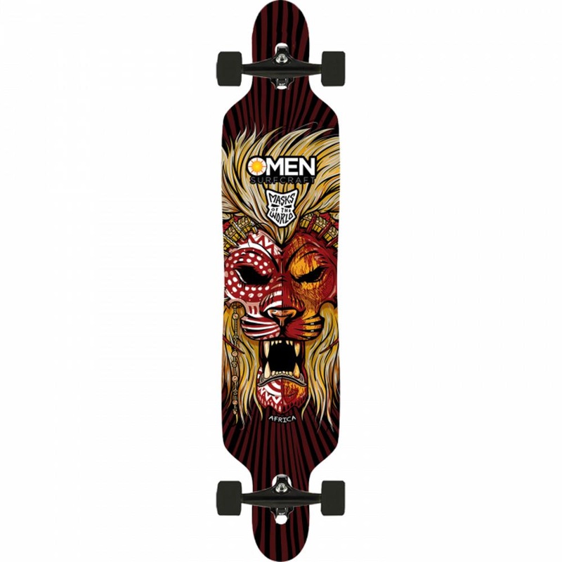 Omen Africa Mask 41.5″ Drop Through with Flex Longboard Complete